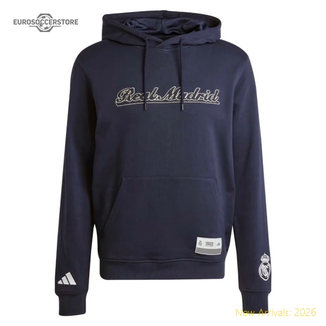 2025-2026 Real Madrid US Hoody (Legend Ink)-BuySoccerJersey Hub