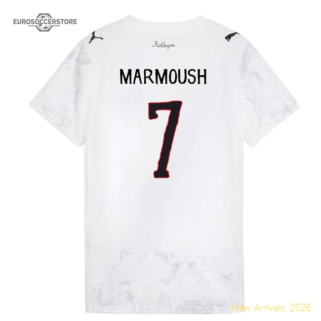 2025-2026 KIDSUPER x Manchester City CWC Shirt (White) - Womens (Marmoush 7)-Football Shirts Shop