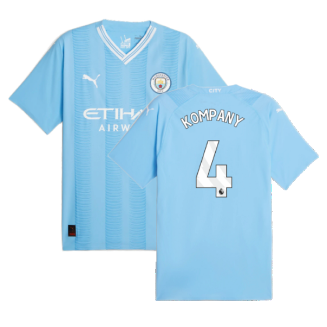2023-2024 Man City Authentic Home Shirt (KOMPANY 4)-Football Shirts Shop