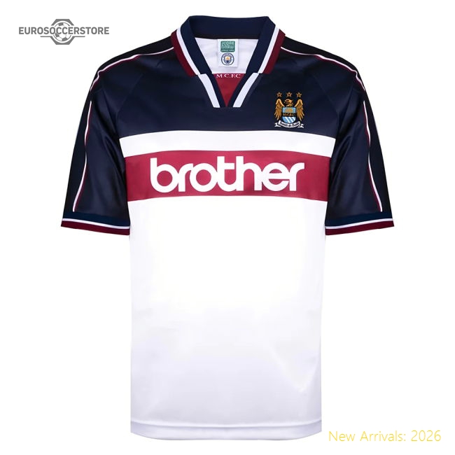 Manchester City 1998 Away Shirt (KUN AGUERO 10)-Football Jersey Hub
