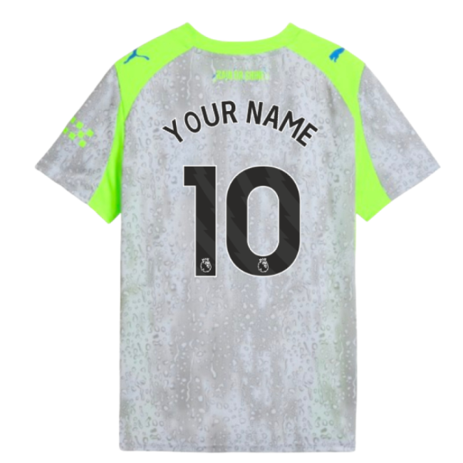 2025-2026 Man City Third Shirt (Kids) (Your Name)-Football Jersey Hub