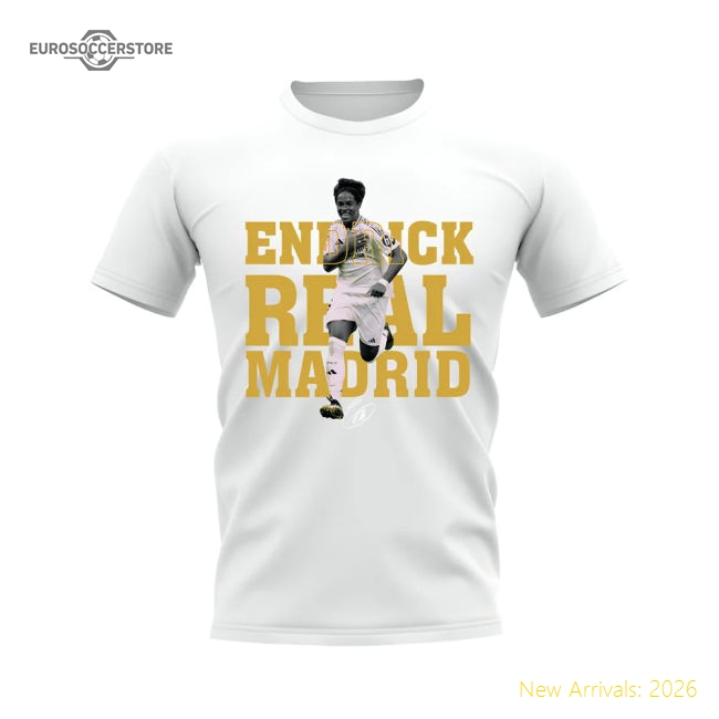 Endrick Real Madrid Player Tee (White)-BuySoccerJersey Hub