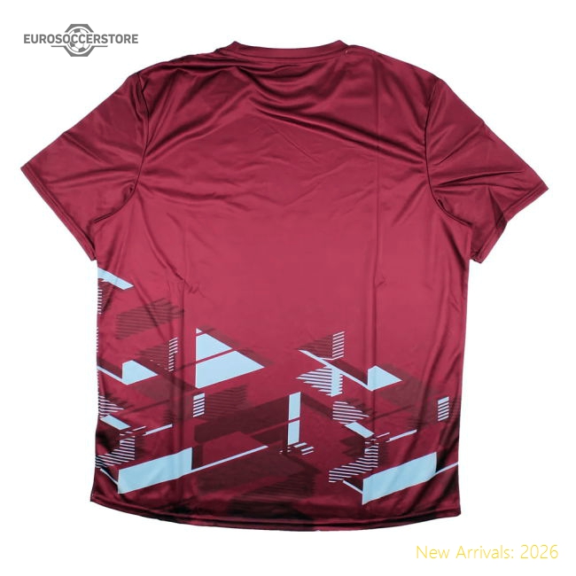 2023-2024 West Ham Warm Up Jersey (Claret)-Vantage Point Soccer