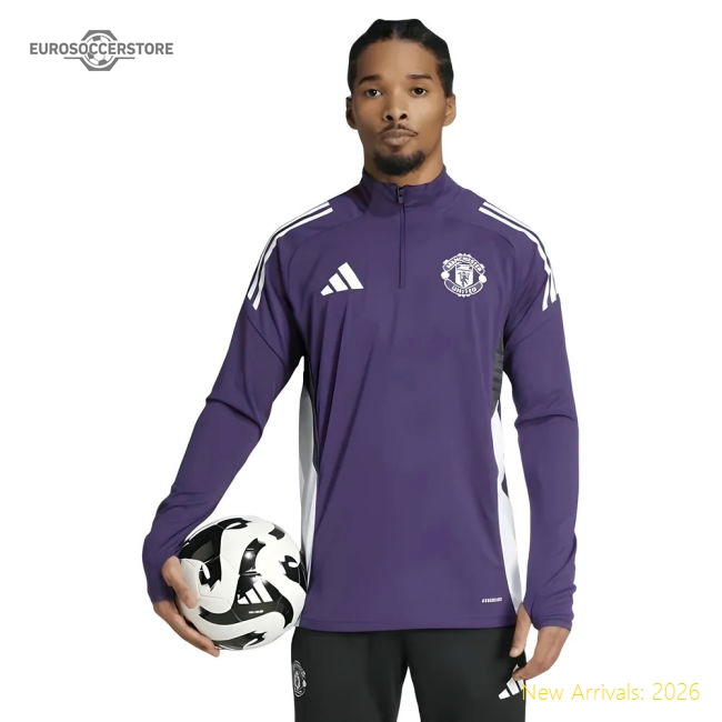2025-2026 Man Utd Training Top (Aurora Plum)-Football Jersey Hub