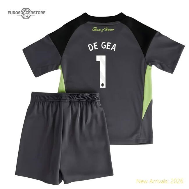 2025-2026 Man Utd Home Goalkeeper Mini Kit (De Gea 1)-Football Jersey Hub