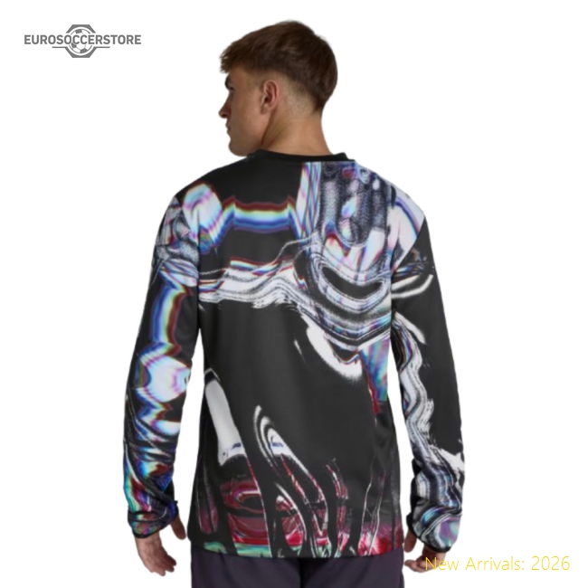 2025-2026 Man Utd Pre Match Warm Top (Black)-Football Jersey Hub