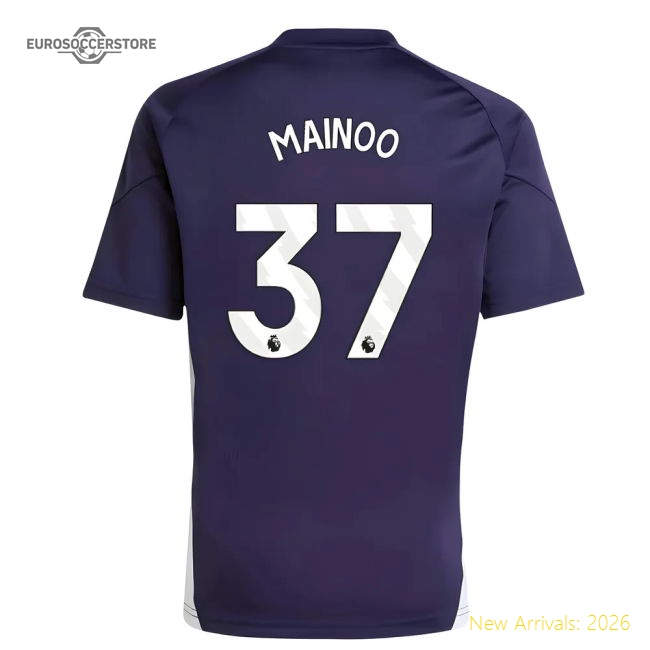 2025-2026 Man Utd Training Jersey (Aurora Plum) - Kids (Mainoo 37)-Football Jersey Hub