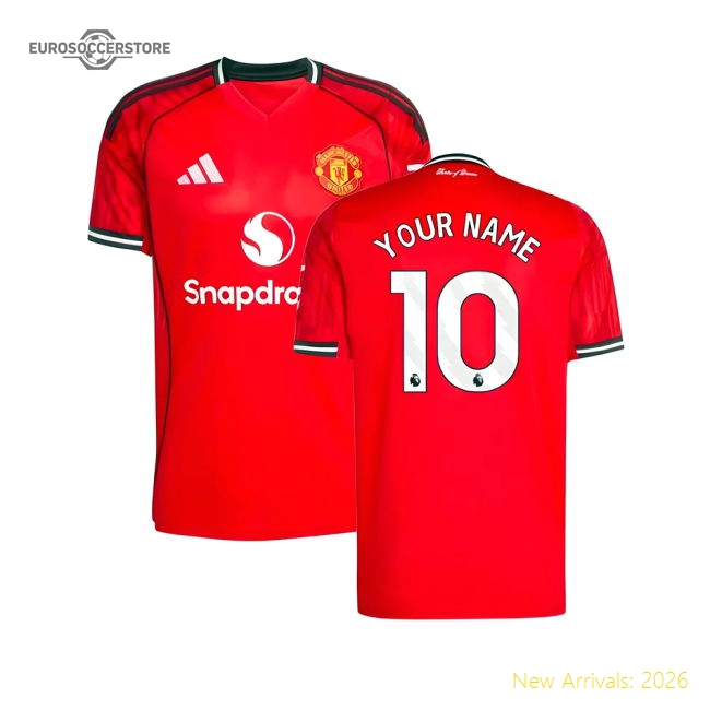 2025-2026 Man Utd Home Shirt (Your Name)-Football Jersey Hub