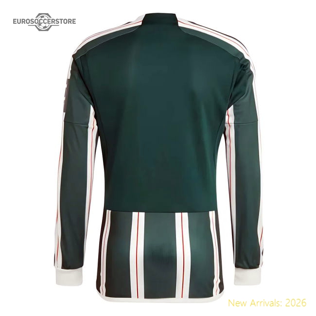 2023-2024 Man Utd Long Sleeve Away Shirt-Football Jersey Hub
