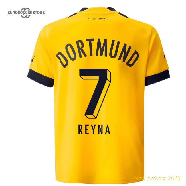 Borussia Dortmund 2022-2023 Home Gear Football Match Kit (Kids)-Jersey Chest: 2026 World Cup Soccer Kits
