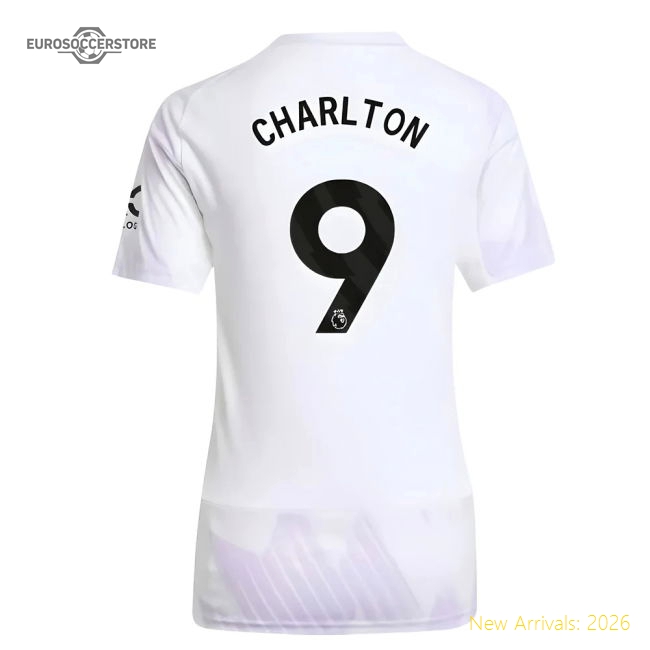 2025-2026 Man Utd Away Shirt (Womens) (Charlton 9)-Football Jersey Hub
