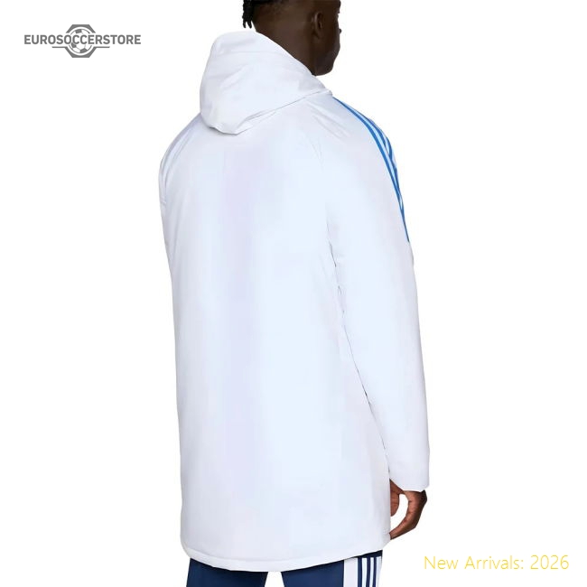 2025-2026 Real Madrid EU Parka (White)-BuySoccerJersey Hub