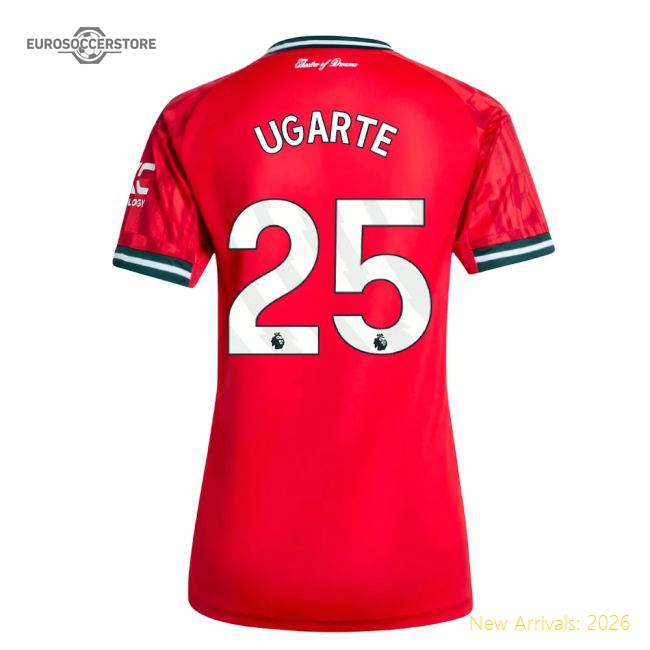 2025-2026 Man Utd Home Shirt (Womens) (Ugarte 25)-Football Jersey Hub