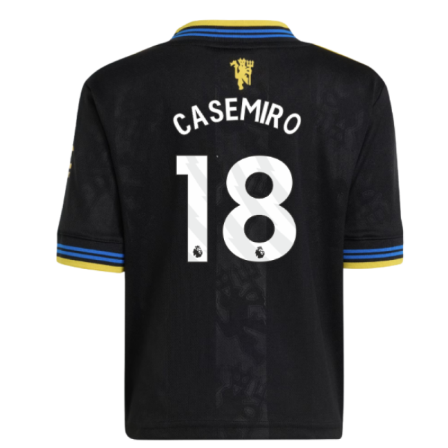 2025-2026 Manchester United Third Mini Kit (Casemiro 18)-Football Jersey Hub