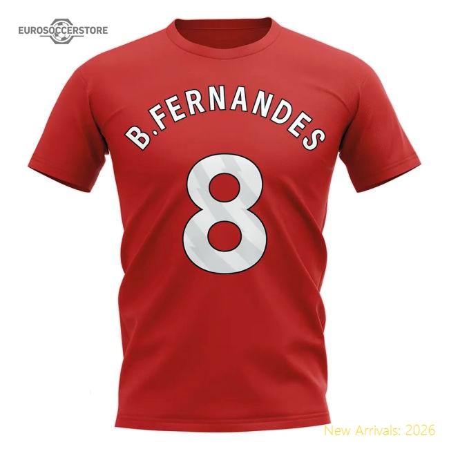 Bruno Fernandes Man Utd Hero T-shirt (Red)-Football Jersey Hub