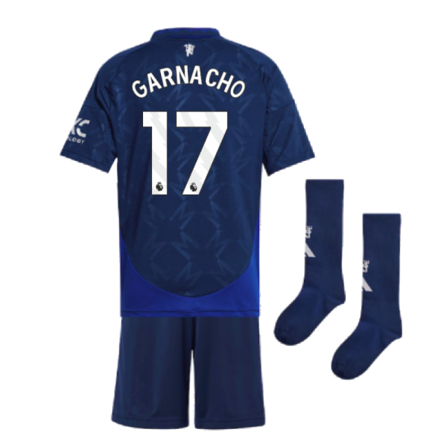2024-2025 Man Utd Away Mini Kit (Garnacho 17)-Football Jersey Hub