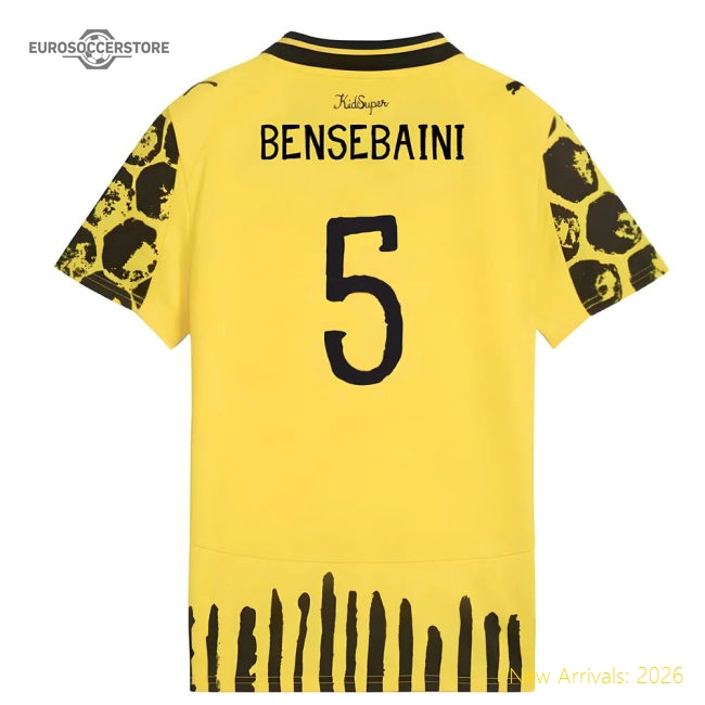 2025-2026 KIDSUPER x Borussia Dortmund CWC Shirt - Kids (Bensebaini 5)-PitchVibe Kits