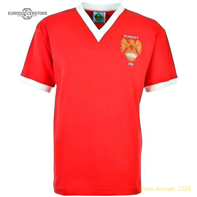 Manchester Reds 1958 FA Cup Final Retro Shirt-Football Jersey Hub