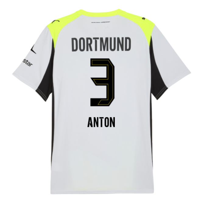 2025-2026 Borussia Dortmund Away Shirt (Anton 3)-Football Jersey Hub