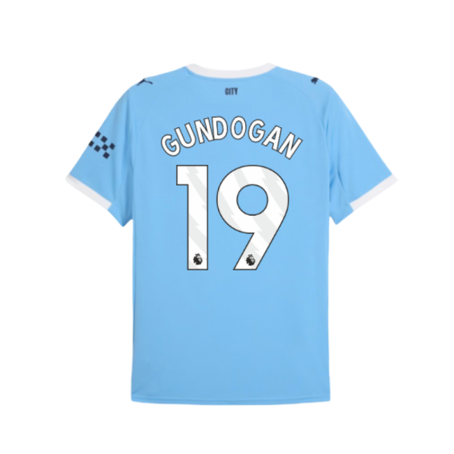 2025-2026 Man City Home Shirt (Gundogan 19)-Football Shirts Shop