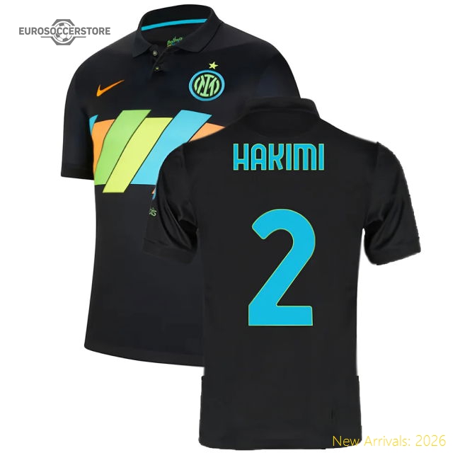 2021-2022 Inter Milan 3rd Shirt (HAKIMI 2)-Football Shirts Shop