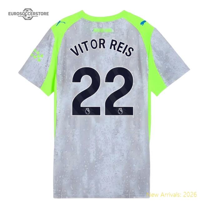 2025-2026 Man City Third Shirt (Womens) (Vitor Reis 22)-Football Jersey Hub