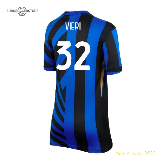 2024-2025 Inter Milan Home Shirt (Kids) (Vieri 32)-Football Shirts Shop