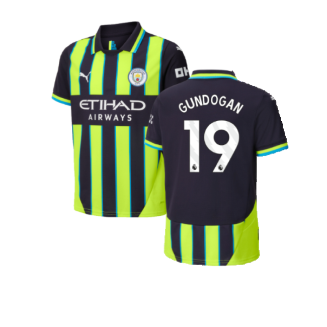 2024-2025 Man City Away Shirt (Kids) (Gundogan 19)-Football Jersey Hub