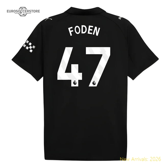 2025-2026 Man City Away Shirt (Foden 47)-Football Jersey Hub