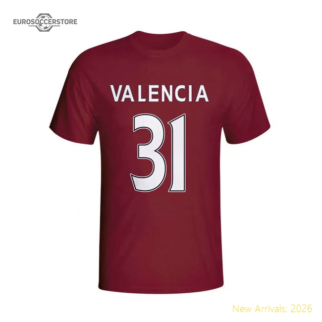 Enner Valencia West Ham Hero T-shirt (maroon) - Kids-Vantage Point Soccer