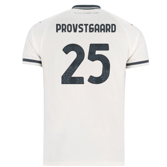 2025-2026 Lazio Away Shirt - Kids (Provstgaard 25)-Vantage Point Soccer