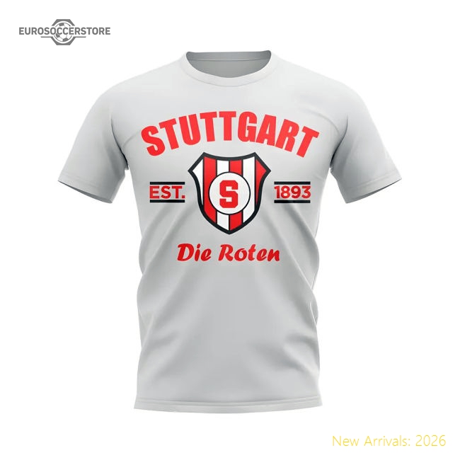 Stuttgart Established Football T-Shirt (White)-ly44