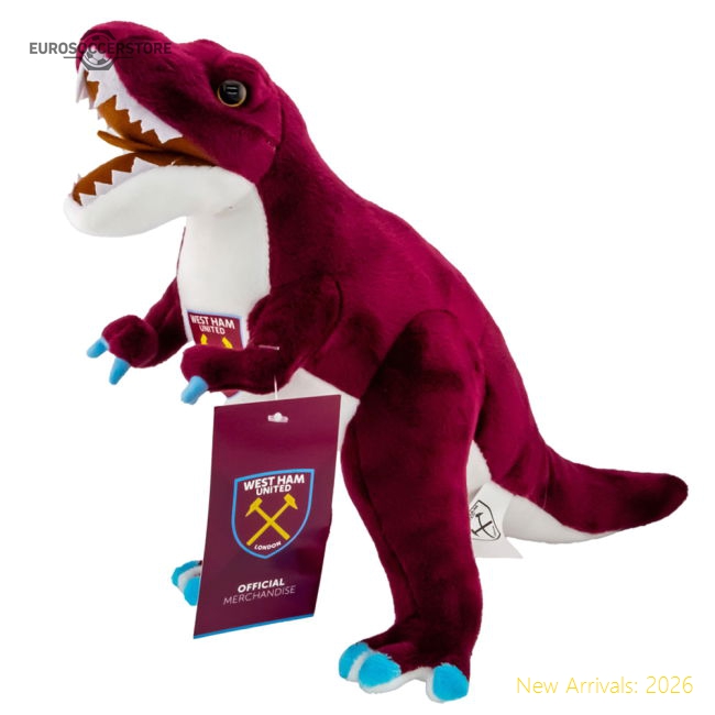 West Ham United FC Plush T-Rex-Vantage Point Soccer