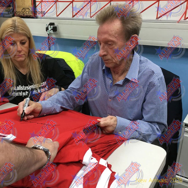 Manchester United FC Law Signed Shirt (Framed)-Football Jersey Hub