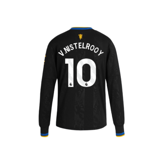 2025-2026 Man Utd Long Sleeve Third Shirt (Kids) (V.Nistelrooy 10)-Football Jersey Hub