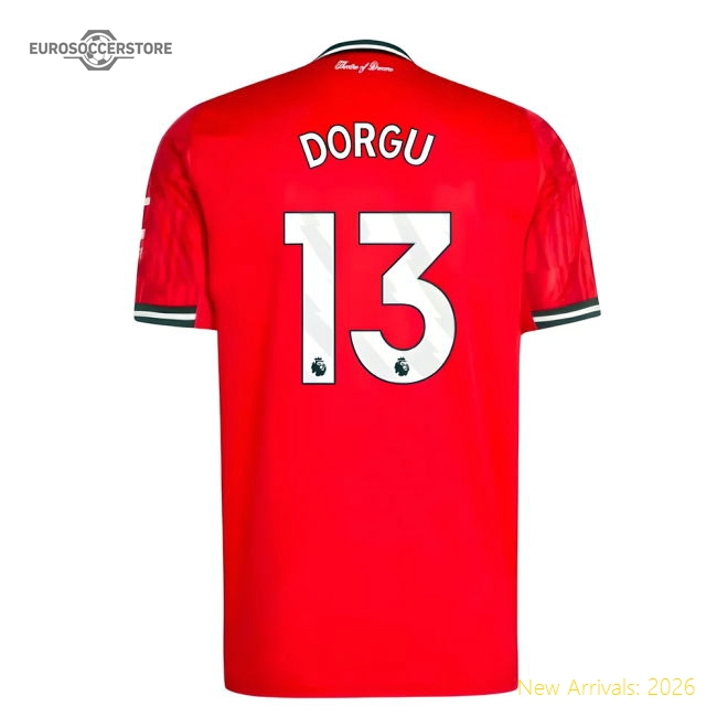 2025-2026 Man Utd Home Shirt (Dorgu 13)-Football Jersey Hub