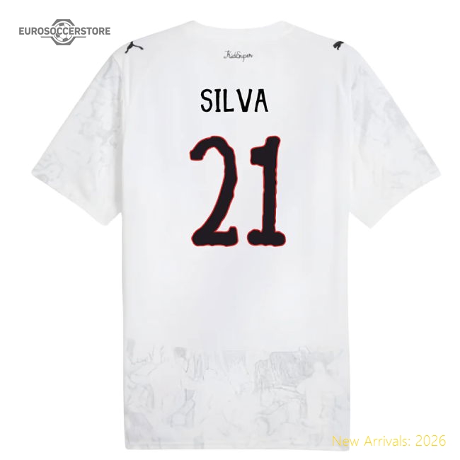 2025-2026 KIDSUPER x Manchester City CWC Shirt (White) (Silva 21)-Football Shirts Shop