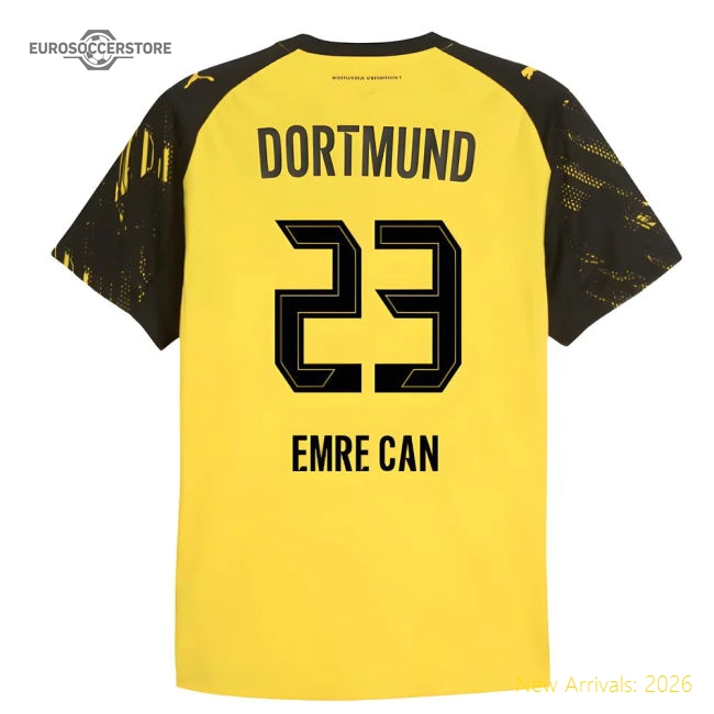 2025-2026 Borussia Dortmund Authentic Home Shirt (Emre Can 23)-Football Jersey Hub