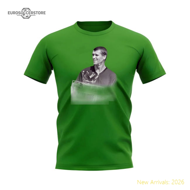 Roy Keane Manchester United Legend T-Shirt (Green)-Football Jersey Hub