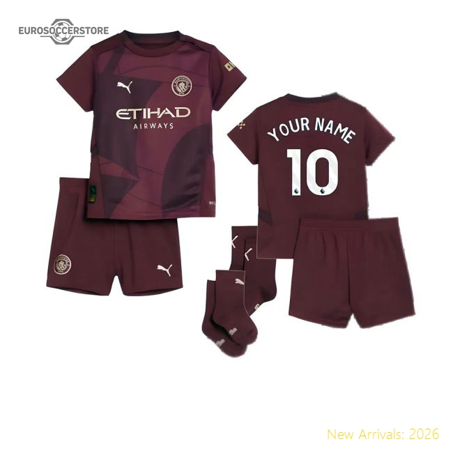 2024-2025 Man City Third Baby Kit (Your Name)-Football Jersey Hub