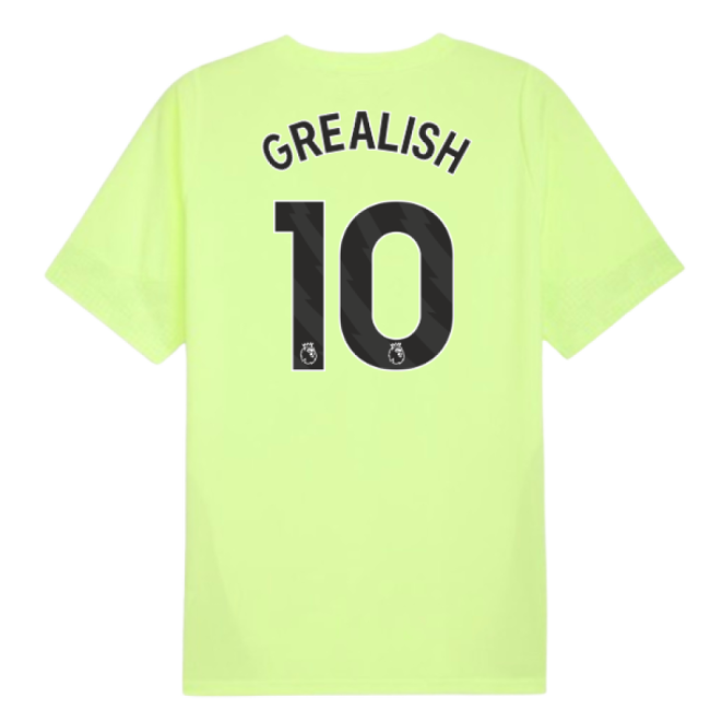 2025-2026 Man City Training Jersey (Fizzy Apple) (Grealish 10)-Football Shirts Shop