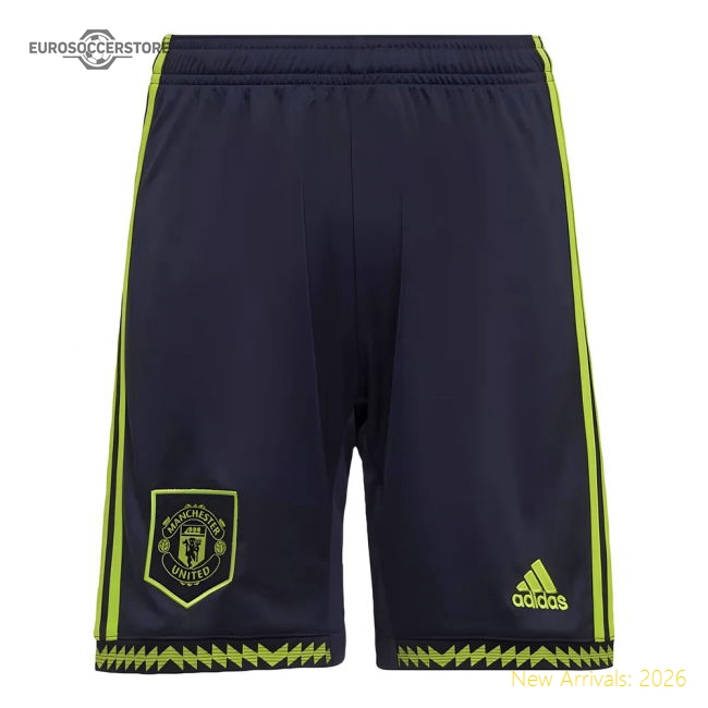 2022-2023 Man Utd Third Shorts (Navy)-Football Jersey Hub