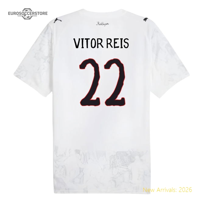 2025-2026 KIDSUPER x Manchester City CWC Shirt (White) (Vitor Reis 22)-Football Shirts Shop