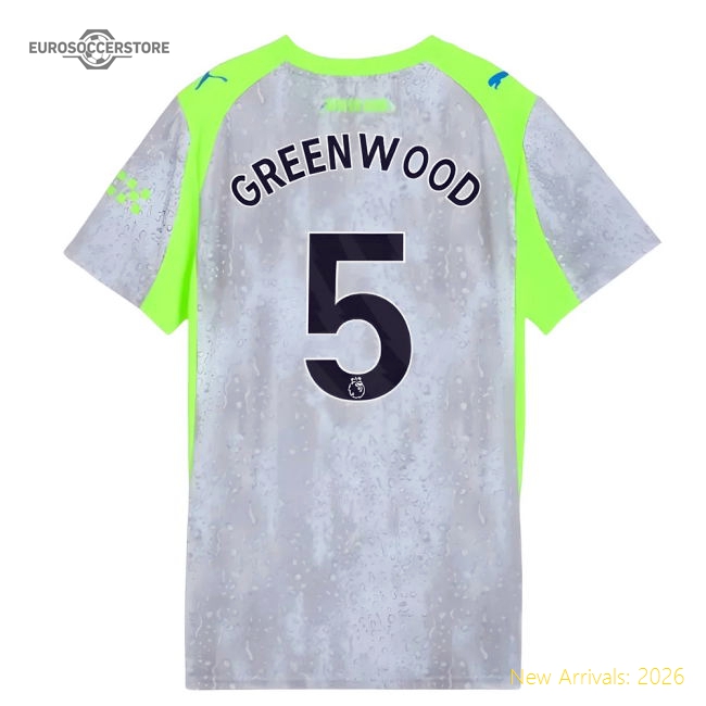 2025-2026 Man City Third Shirt (Womens) (Greenwood 5)-Football Jersey Hub