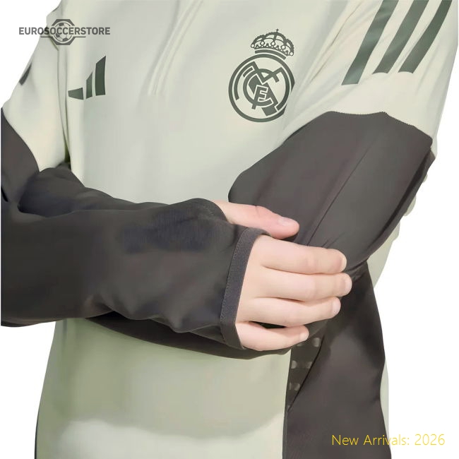 2025-2026 Real Madrid Training Top (Almost Lime) - Kids-BuySoccerJersey Hub