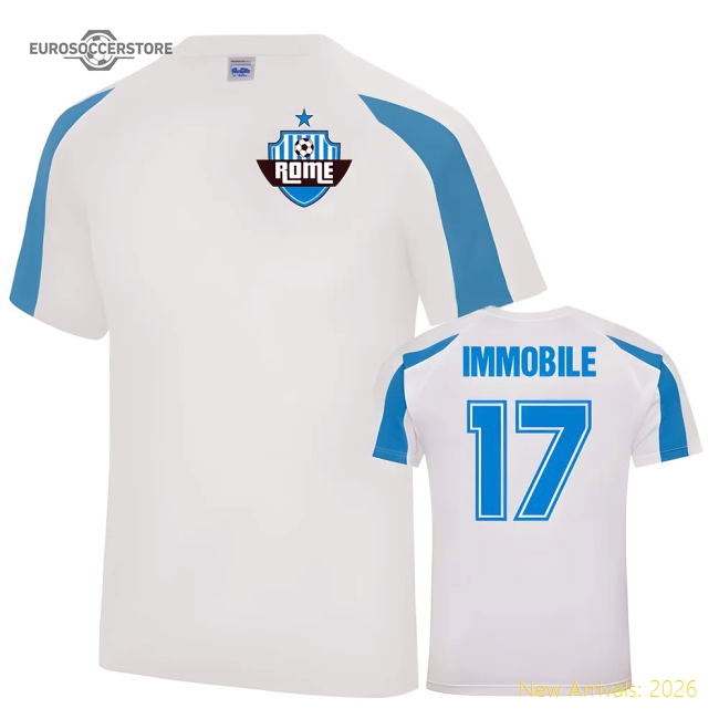 Ciro Immobile Lazio Sports Training Jersey (White)-Vantage Point Soccer