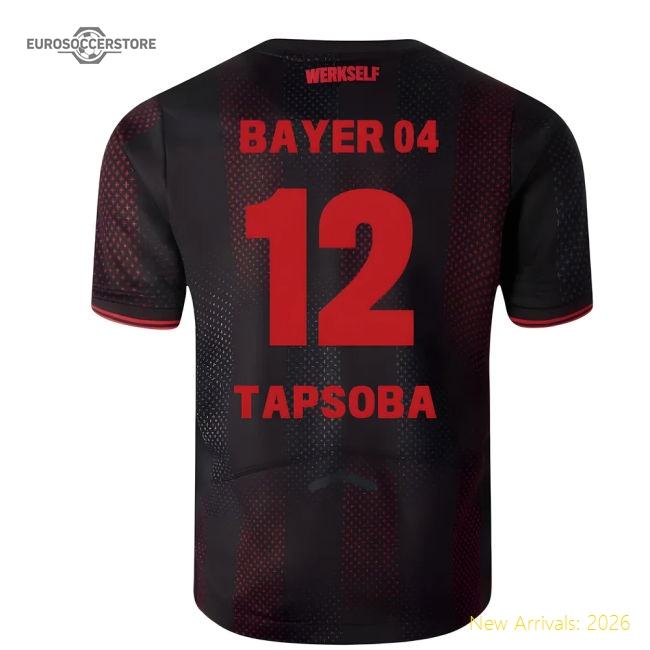 2025-2026 Bayer Leverkusen Home Shirt (Kids) (Tapsoba 12)-PitchVibe Kits