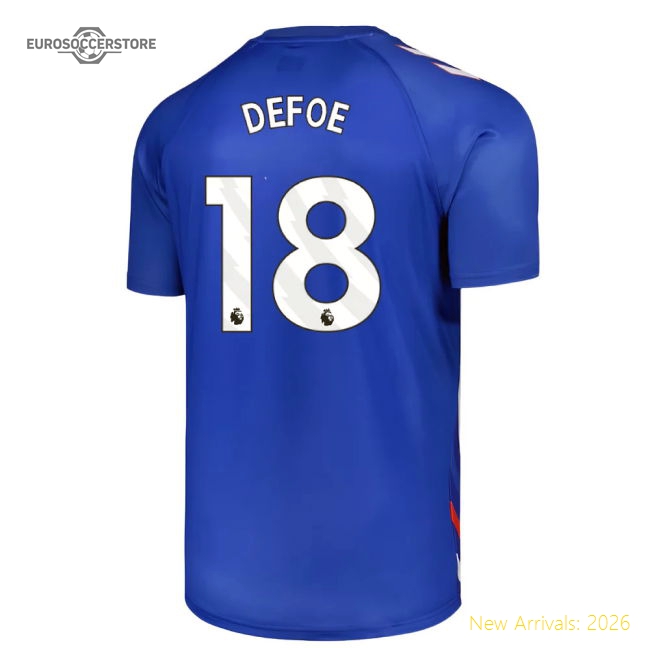 2025-2026 Sunderland Away Pre-Match Jersey (Blue) - Kids (Defoe 18)-Football Shirts Shop
