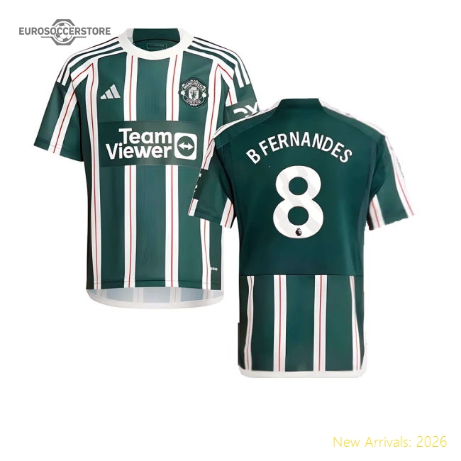 2023-2024 Man Utd Away Shirt (Kids) (B Fernandes 8)-Football Jersey Hub