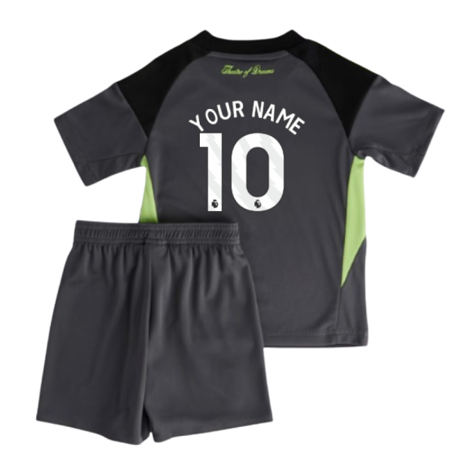 2025-2026 Man Utd Home Goalkeeper Mini Kit (Your Name)-Football Jersey Hub